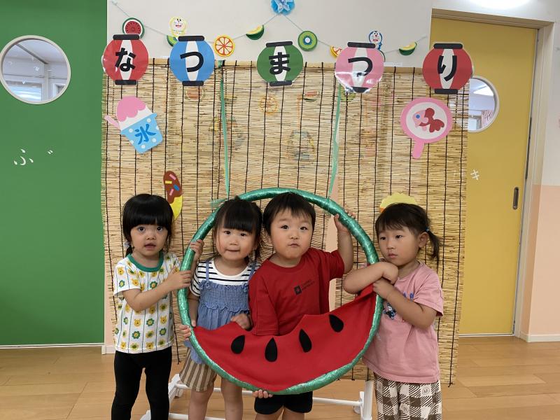 <夏祭りを行ないました>