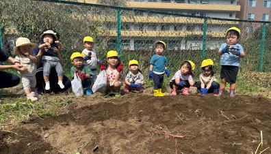 ＜おいもほりをしました＞